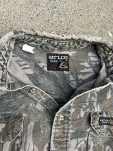 Load image into Gallery viewer, Vintage Rattlers Treestand Camo Button Up Shirt (L)