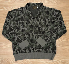 Load image into Gallery viewer, Vintage Piney Woods Camo Sweater LARGE