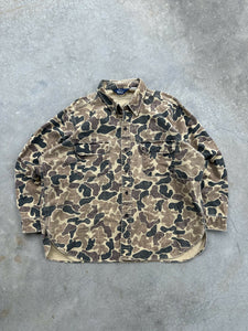 Vintage Distressed Woolrich Duck Camo Chamios (XXL)