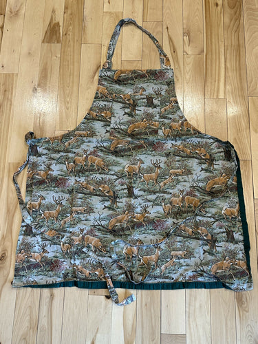 Whitetail Deer Apron For Cooking Baking Grilling - Buck Doe