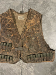 90’a McAlister Mossy Oak Shadow Grass Waxed Canvas Shell Vest 🇺🇸