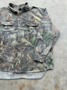 Vintage Duxback Realtree Advantage Timber Camo Button-Up (XXL)