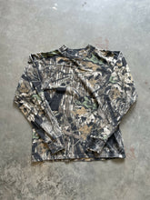 Load image into Gallery viewer, Vintage Mossy Oak Breakup Camo Mock Neck Shirt (M)