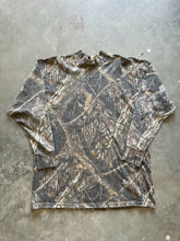 Load image into Gallery viewer, Vintage Mossy Oak Shadow Branch Camo Mock Neck Shirt (XL)