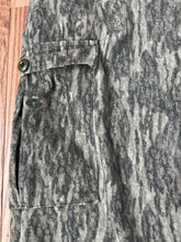Load image into Gallery viewer, Mossy oak bottomland camo hunting pants made in USA vintage 80s 90s men’s size XL Tall