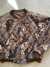 Load image into Gallery viewer, Vintage Mossy Oak Breakup Camo Bomber Jacket (XL)