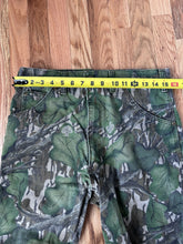 Load image into Gallery viewer, Mossy oak Full foliage hunting camo pattern pants men’s size 32x34 vintage 80s made in USA