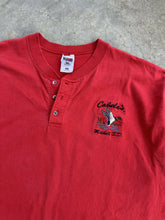 Load image into Gallery viewer, Vintage Cabela’s Duck Embroidered Short Sleeve Henley (XL)