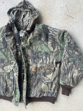 Load image into Gallery viewer, Vintage Duxbak Realtree Camo Bomber Jacket (L/XL)
