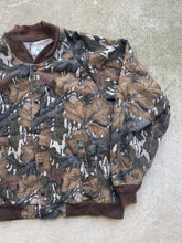 Load image into Gallery viewer, Vintage MossyOak Fall Foliage Bomber Jacket (XXL)