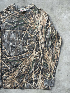 Vintage MossyOak Shadow Grass Camo Longsleeve Shirt (M Tall)