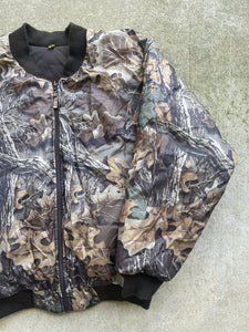 Vintage Realtree Advantage Puffy Bomber Jacket (L/XL)