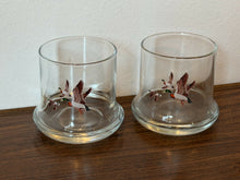 Load image into Gallery viewer, Vintage Mallard Drinking Glasses, Set of 2, Avon Chesapeake Collection, 8 oz. Bar Rocks Glasses, Old Fashion Glasses