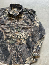 Load image into Gallery viewer, Vintage Mossy Oak Breakup Camo Button Up Shirt (M)