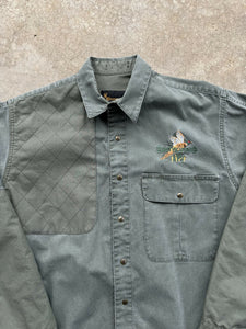 Vintage Browning Pheasants Embroidered Snap Shirt (M)