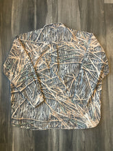 Load image into Gallery viewer, Vintage Mossy Oak Shadowgrass Camo Chamois Shirt (2XL)