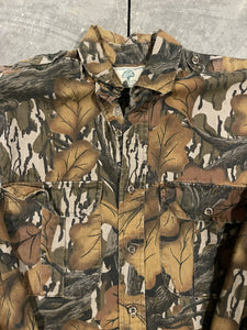 90’s Mossy Oak Fall Foliage Button Down Shirt (S)🇺🇸