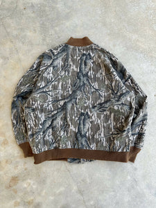 Vintage Mossy Oak Treestand Camo Bomber Jacket (M)🇺🇸