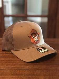 Smokey Bear Patch on a Custom Richardson 112 Trucker Snapback Hat! First Class!