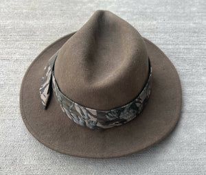 Haas Outdoors Mossy Oak Treestand Felt Fedora Hat (L) 🇺🇸