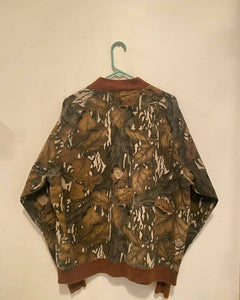 Original Mossy Oak Fall Foliage Bomber Jacket. Size L. Great shape