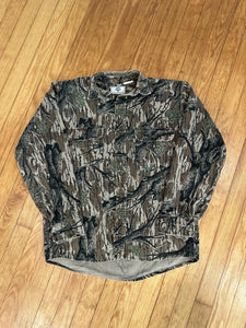 Vintage Mossy Oak Treestand Chamois Button Up (M)🇺🇸