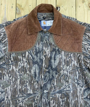 Load image into Gallery viewer, Carhartt Mossy Oak Treestand Corduroy Collar Jacket (XXL)