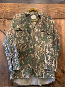 Mossy Oak Greenleaf LS Button Up (M)🇺🇸