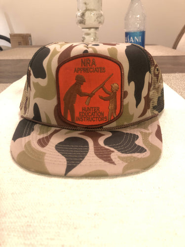 NRA Appreciates Hunter Education Instructors Camo Hat