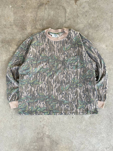 Vintage Mossy Oak Green Leaf Longsleeve Shirt (L) 🇺🇸