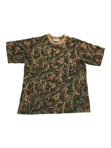 80s Mossy Oak Treestand Camo Pocket Tee (L) 🇺🇸