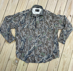 00’s Browning Mossy Oak Treestand Lightweight Breathable Button Down (XL)