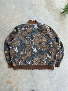 Vintage Mossy Oak Fall Foliage Bomber Jacket (XL)