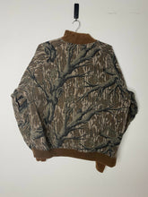 Load image into Gallery viewer, Vintage Mossy Oak Treestand Camo Bomber Jacket