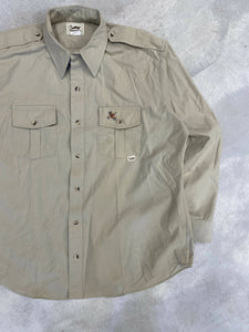 Vintage Duxbak Quail Embroidered Button Up