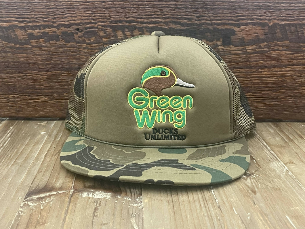 Ducks Unlimited Green Wing Snap Back