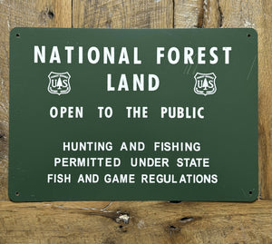 National Forest sign