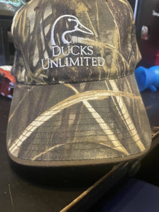 Ducks Unlimited Hats Blaze Orange and Camo