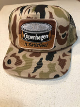 Load image into Gallery viewer, Old School Camo Trucker Hat With Copenhagen Patch