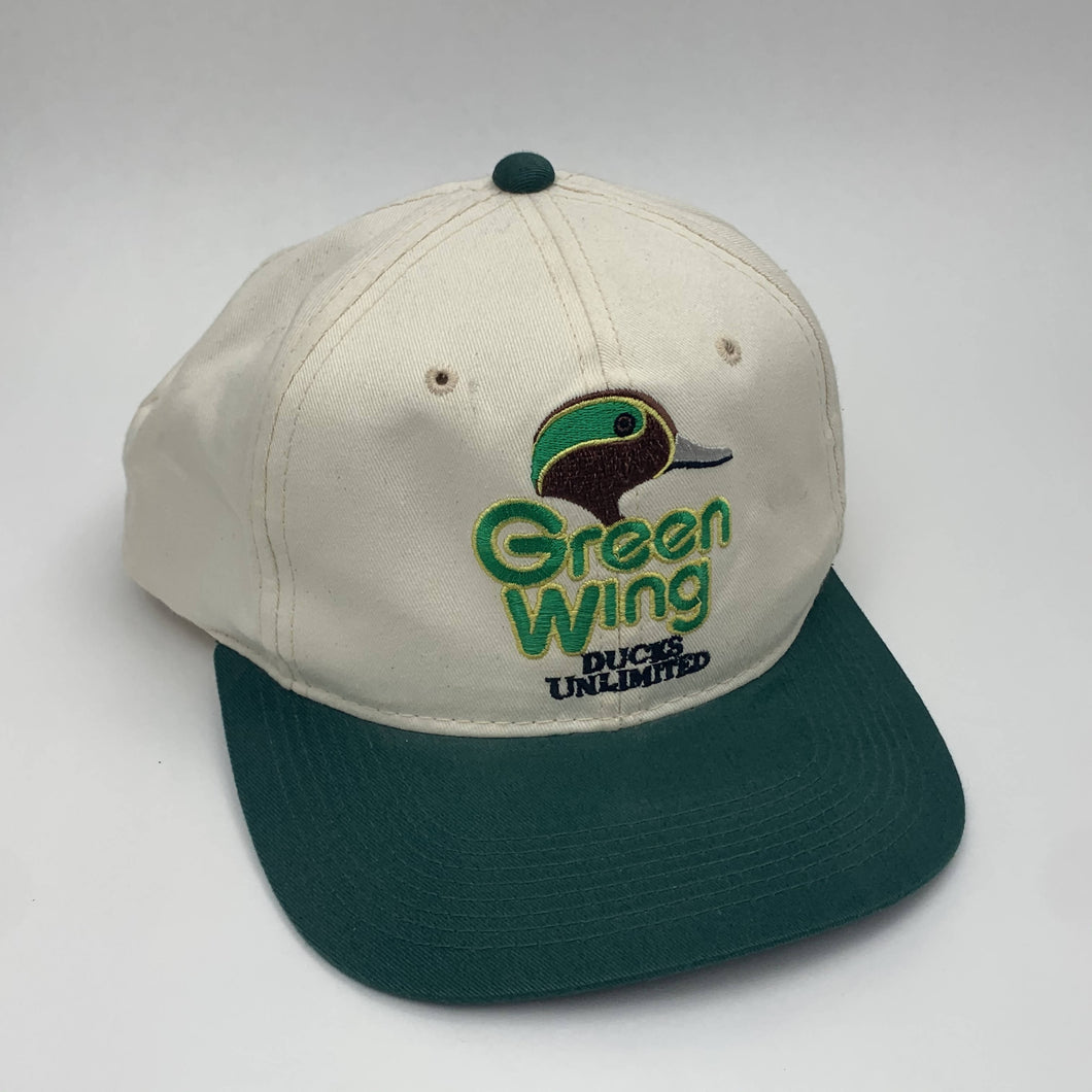Vintage Ducks Unlimited Green Wing Snap Back