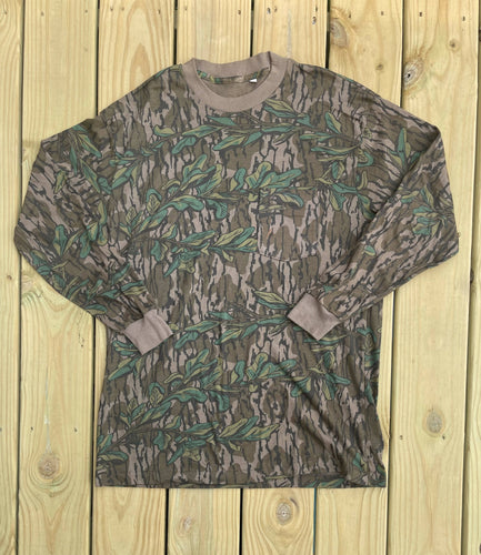 90’s Mossy Oak Green Leaf Long Sleeve Shirt (L) 🇺🇸