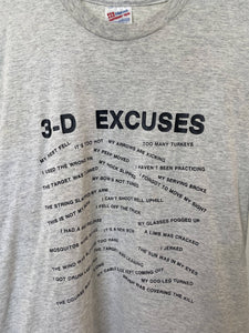Vintage 3-D Excuses t-Shirt