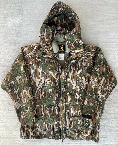 00’s Browning Mossy Oak Greenleaf Jacket w/ Vest Liner (XL)