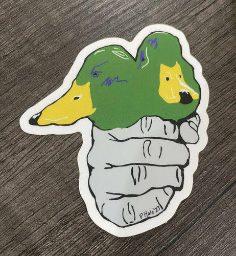 Fistful of Mallards Sticker (3”x3”)