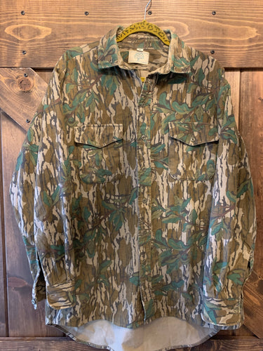 Mossy Oak Greenleaf LS Button Up (L)🇺🇸