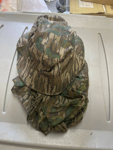 Vintage Mossy Oak Green Leaf Bucket Hat w/ Mask