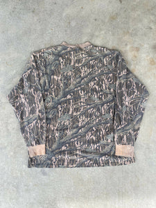 Vintage Mossy Oak Treestand Camo Longsleeve Shirt (XL) 🇺🇸