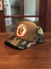 Load image into Gallery viewer, Vintage Smoky Bear Patch on a Custom Foam High Crown Trucker Snapback Hat!!