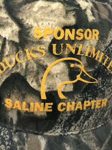 90s NWT Ducks Unlimited Saline County Sponsor Mossy Oak Snapback