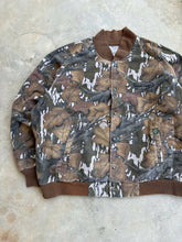 Load image into Gallery viewer, Vintage Mossy Oak Fall Foliage Bomber Jacket (XL)